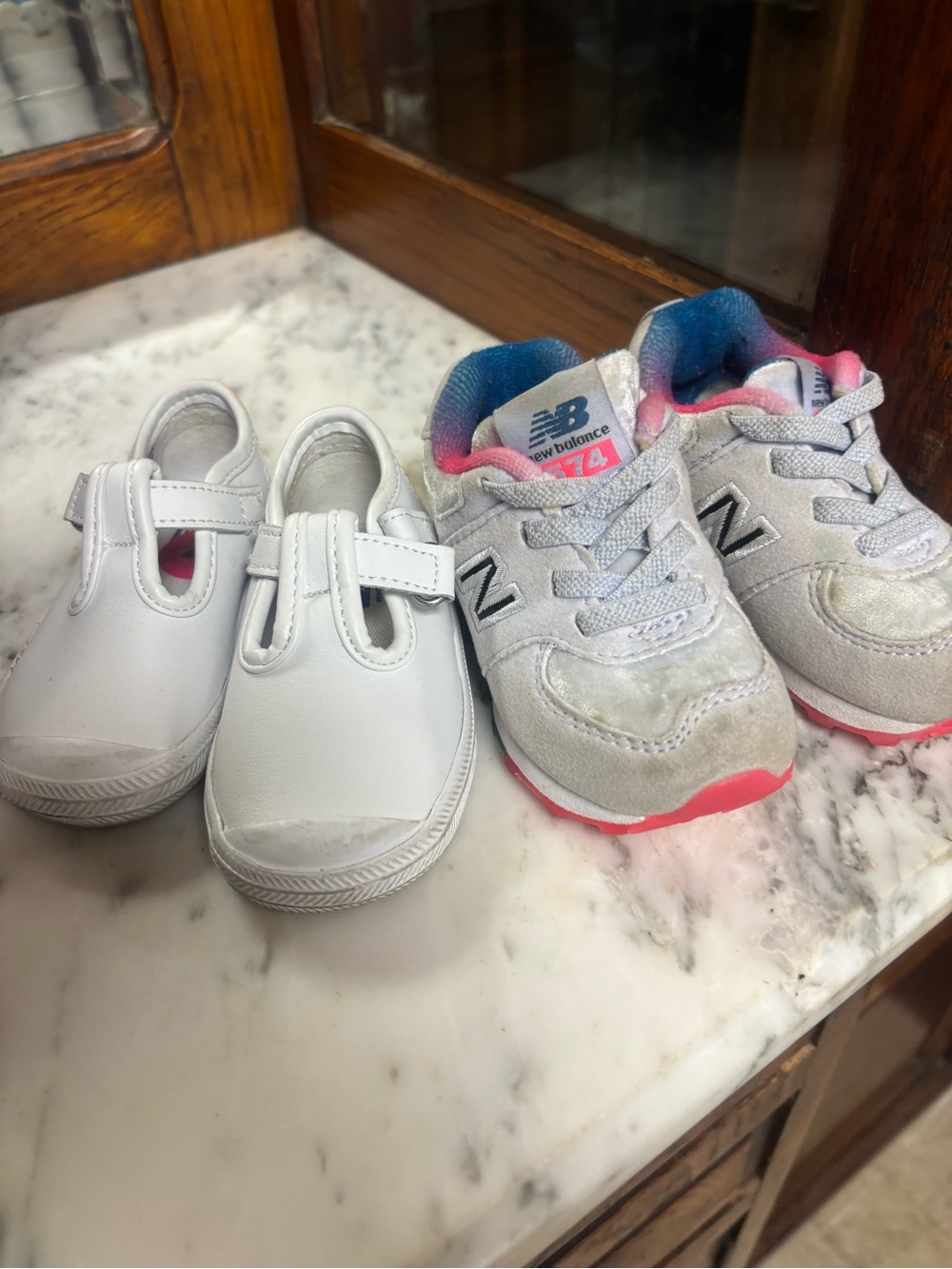 Girls Keds & New Balance walking summer shoes bundle-size 4